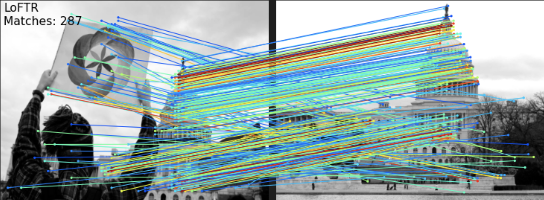 LoFTR in Tensorflow Matches